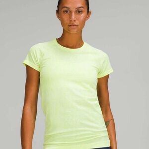 lululemon athletica Neon Yellow Short Sleeve Tee